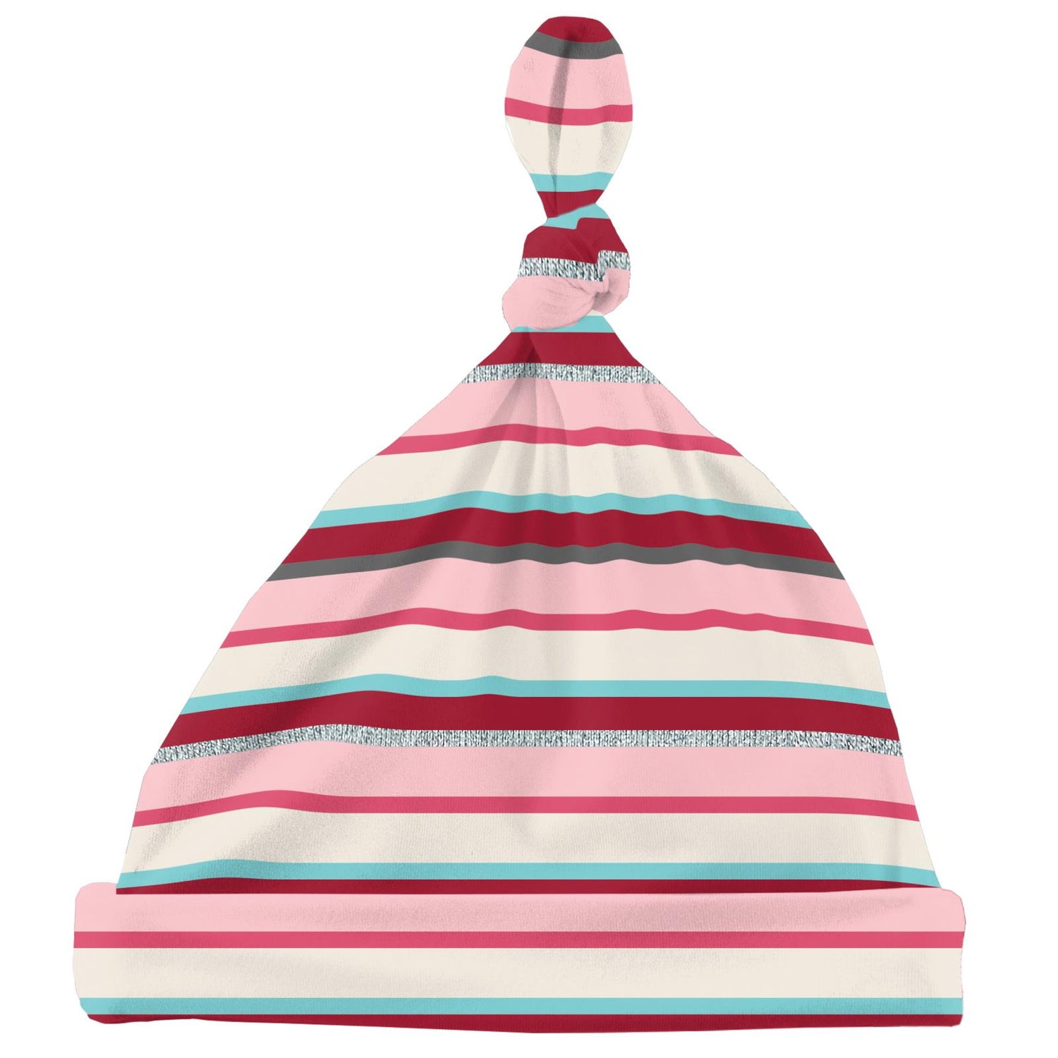 Print Knot Hat in Anniversary Bobsled Stripe