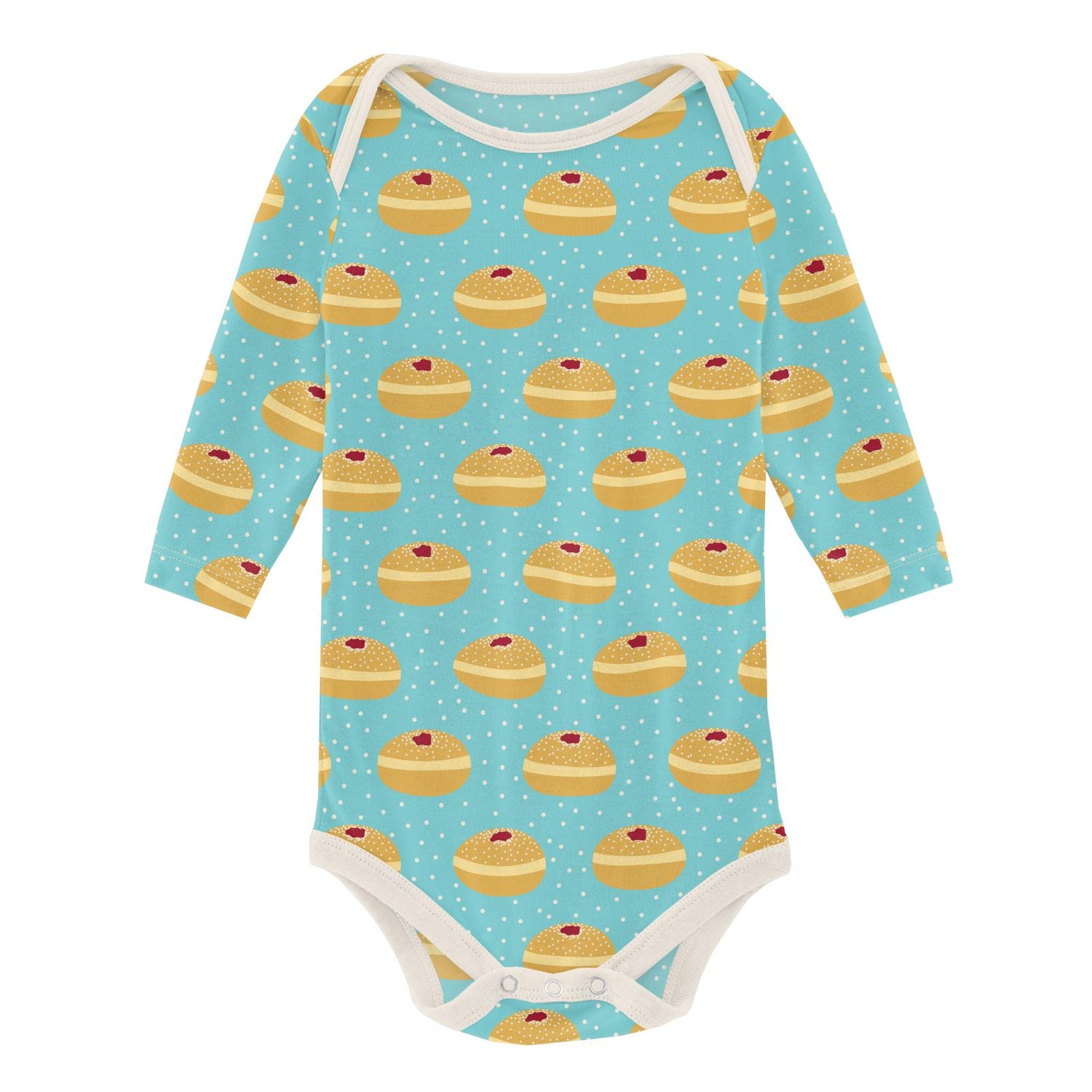 Print Long Sleeve One Piece in Iceberg Jelly Donuts