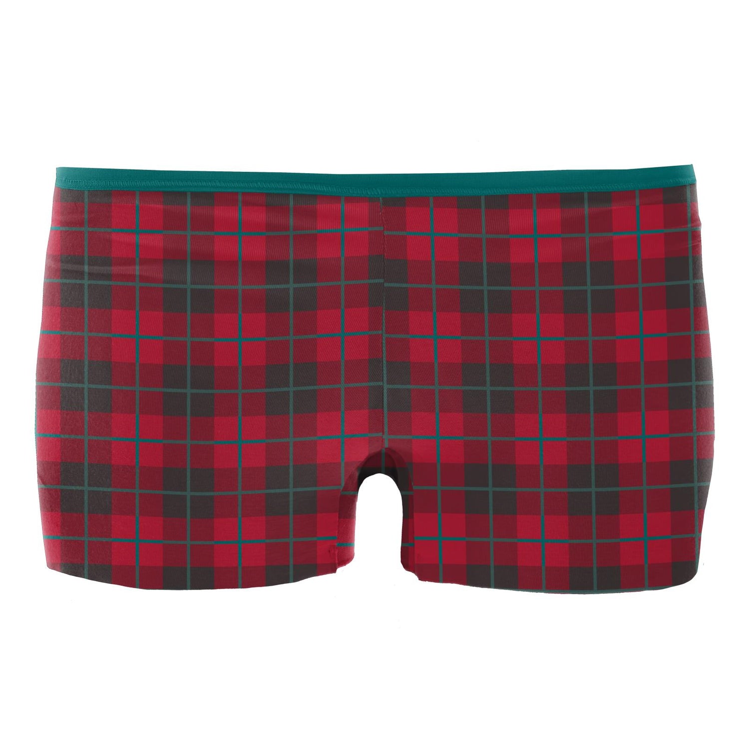 Women's Print Boy Short Underwear in Anniversary Plaid
