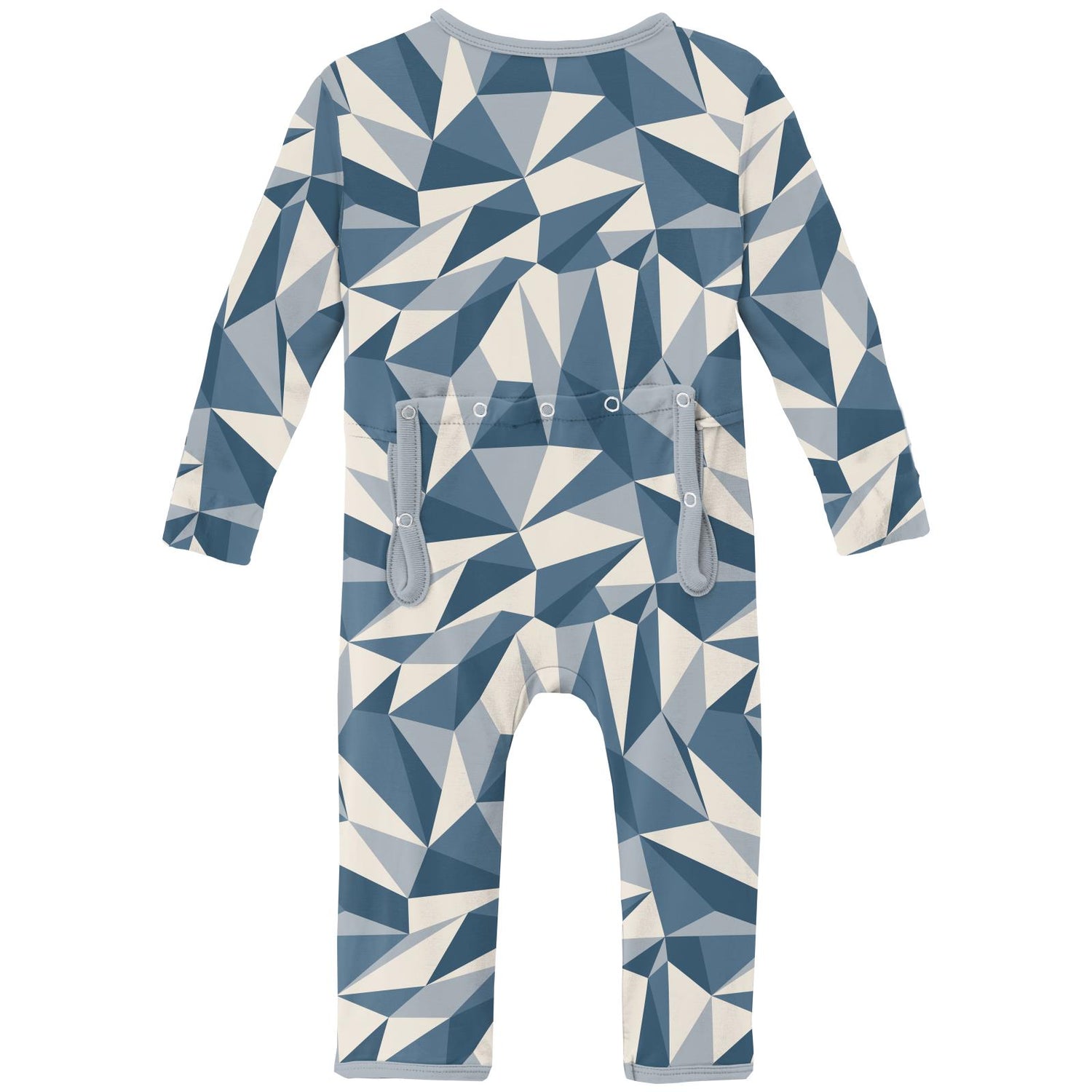 Print Coverall with 2 Way Zipper in Winter Ice