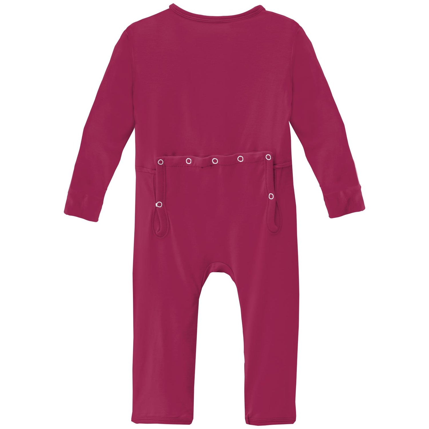 Coverall with 2 Way Zipper in Berry