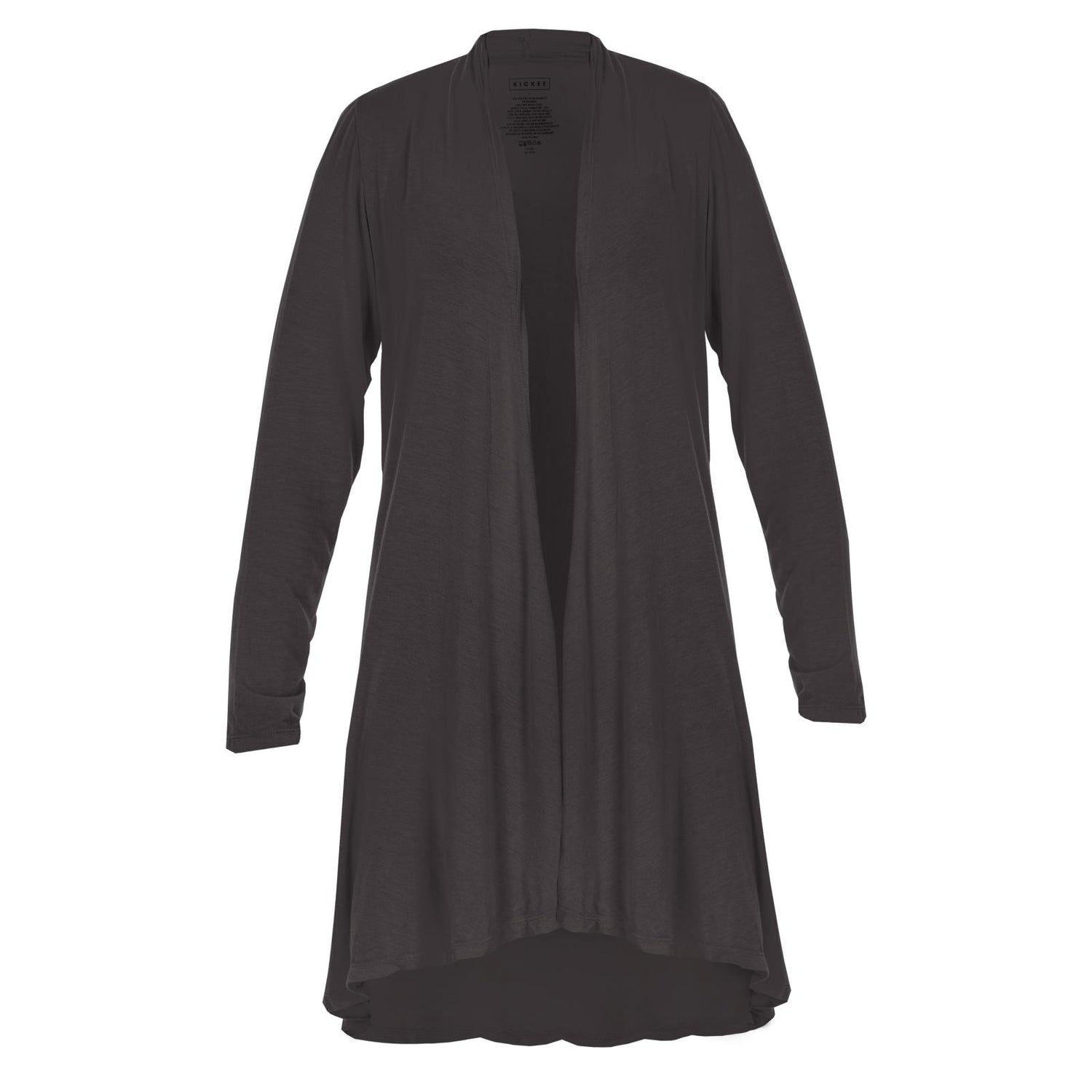 Women's Solid Open Front Cardigan in Midnight