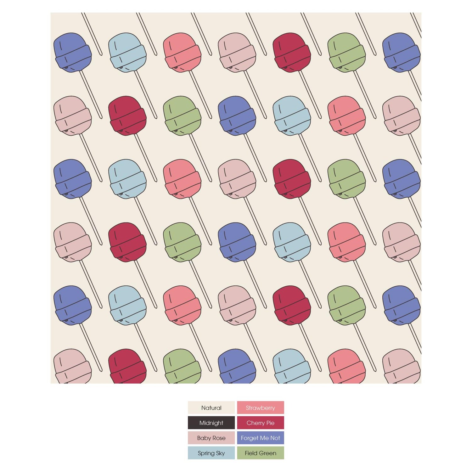 Print Swaddling Blanket in Lula's Lollipops