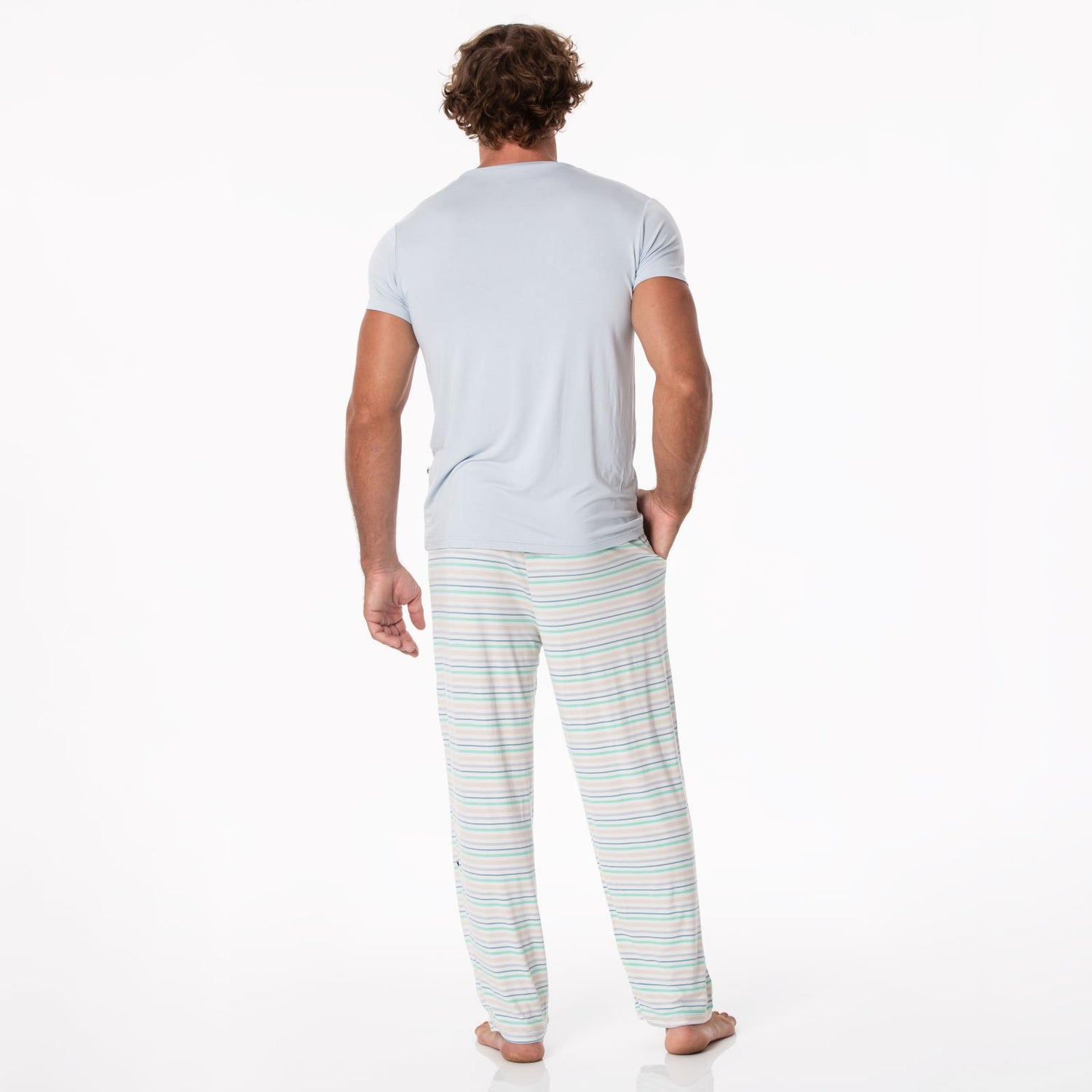 Men's Print Pajama Pants in Mythical Stripe