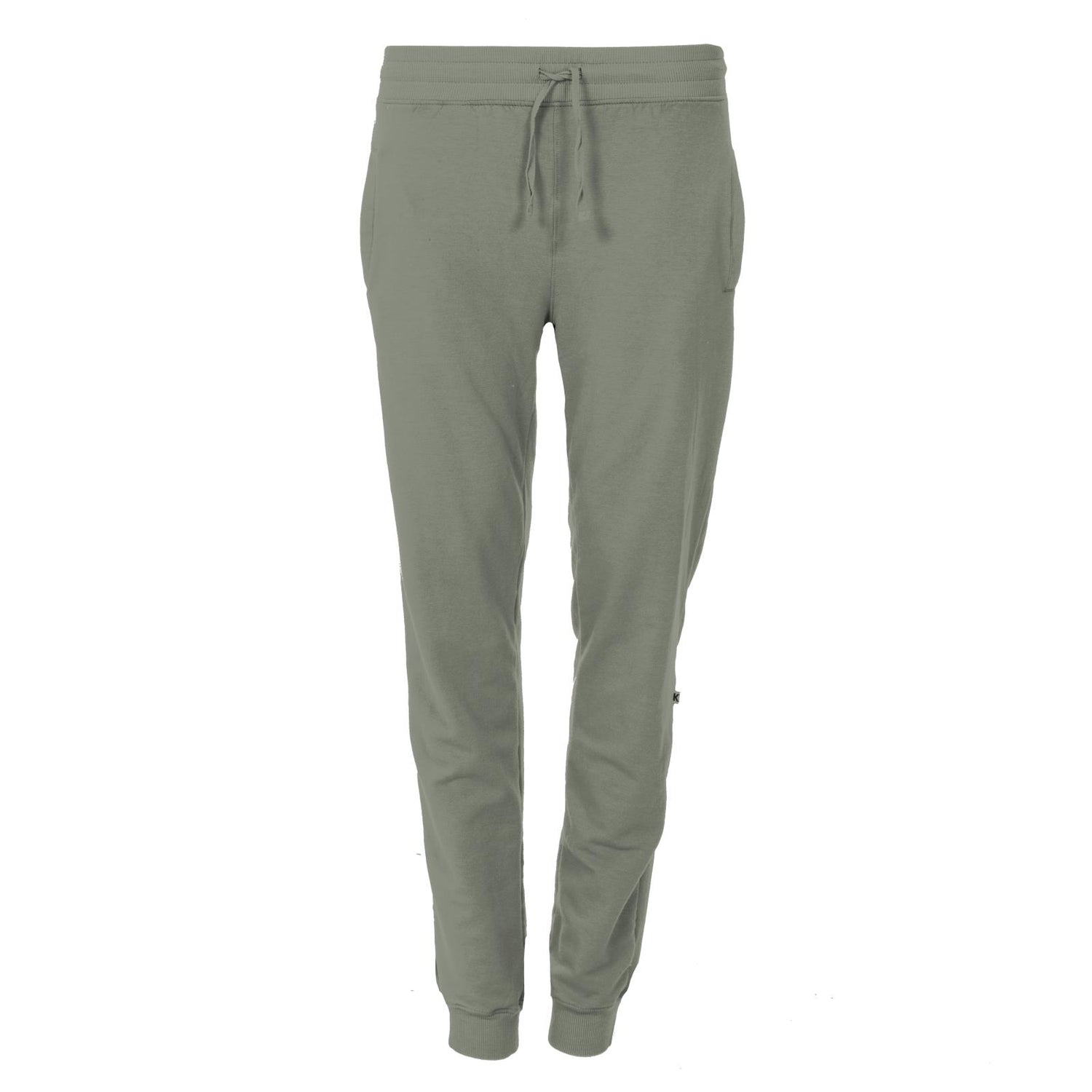Women's Solid Luxe Athletic Joggers in Silver Sage