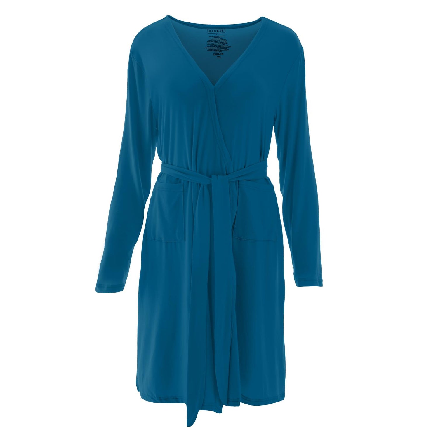 Maternity/Nursing Robe in Cerulean Blue