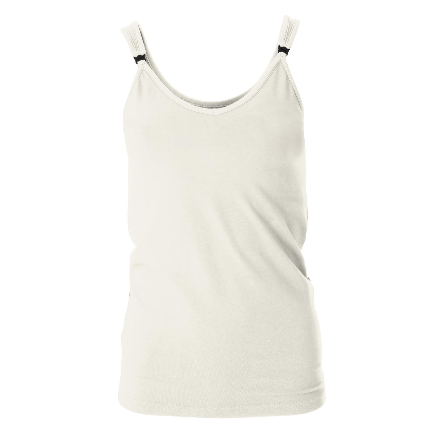 Women's Solid Luxe Nursing Tank in Natural