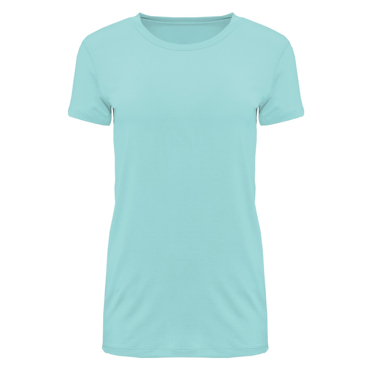 Women's Solid Short Sleeve Relaxed Tee in Summer Sky