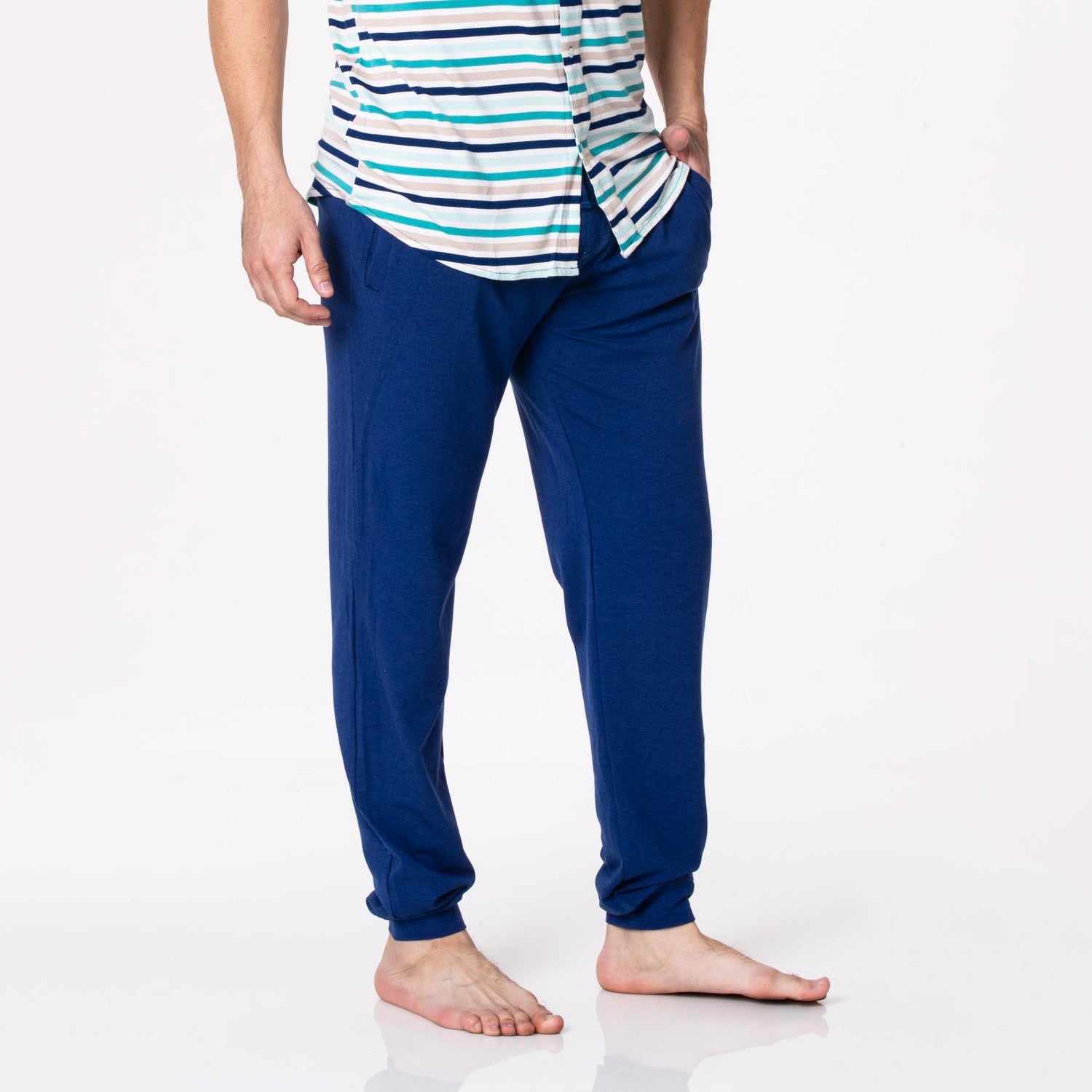 Men's Luxe Jersey Joggers in Flag Blue