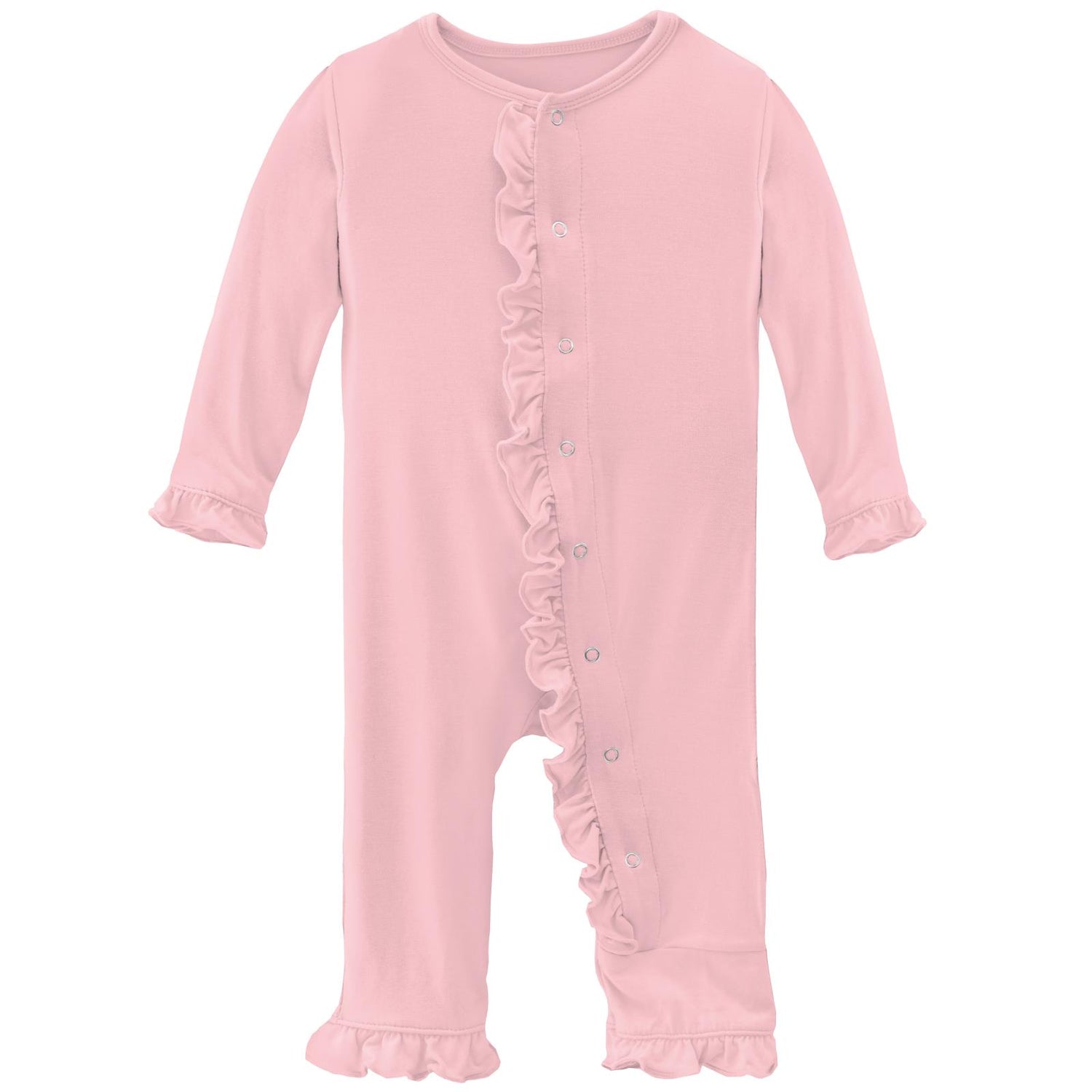 Classic Ruffle Coverall with Snaps in Lotus