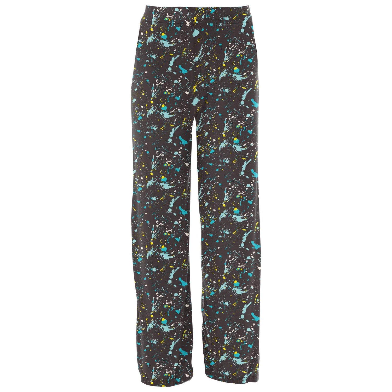 Women's Print Pajama Pants in Confetti Splatter Paint