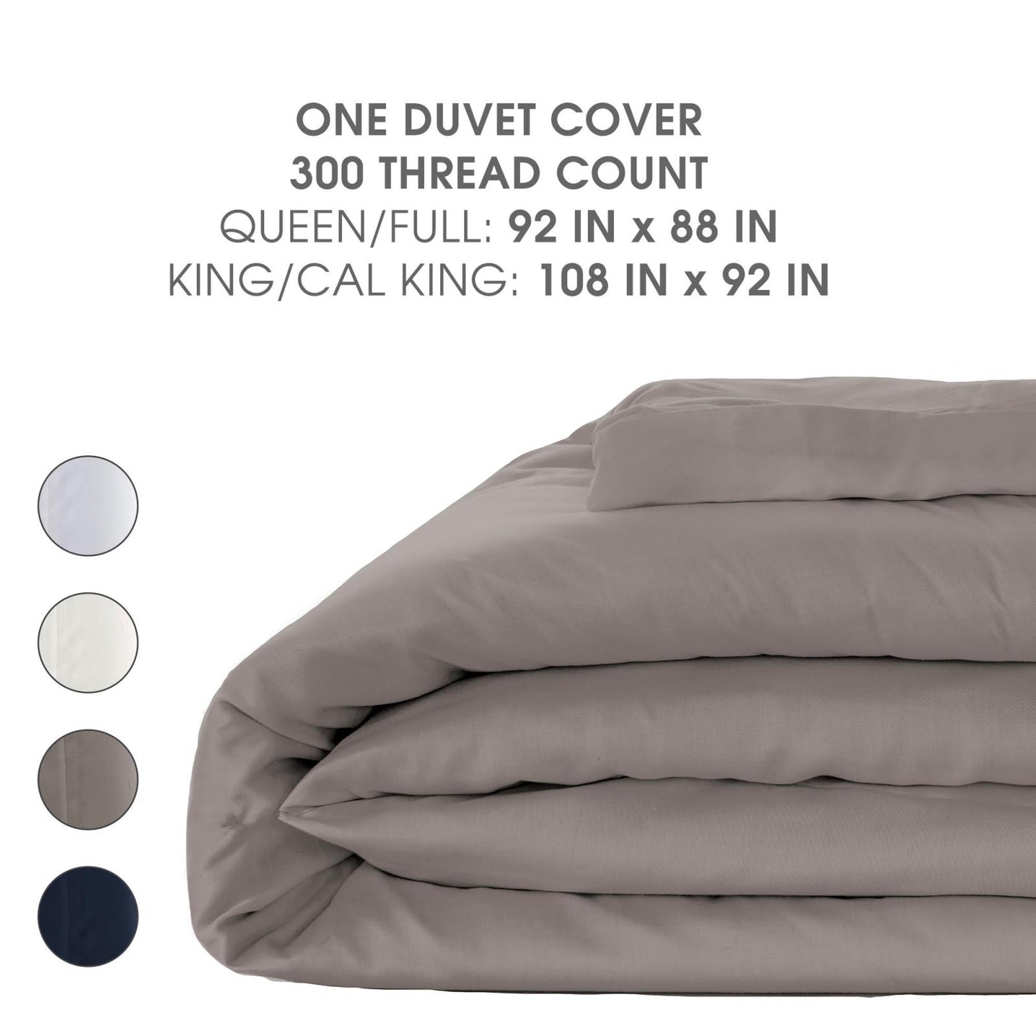 Woven Duvet Cover in Suede Blue