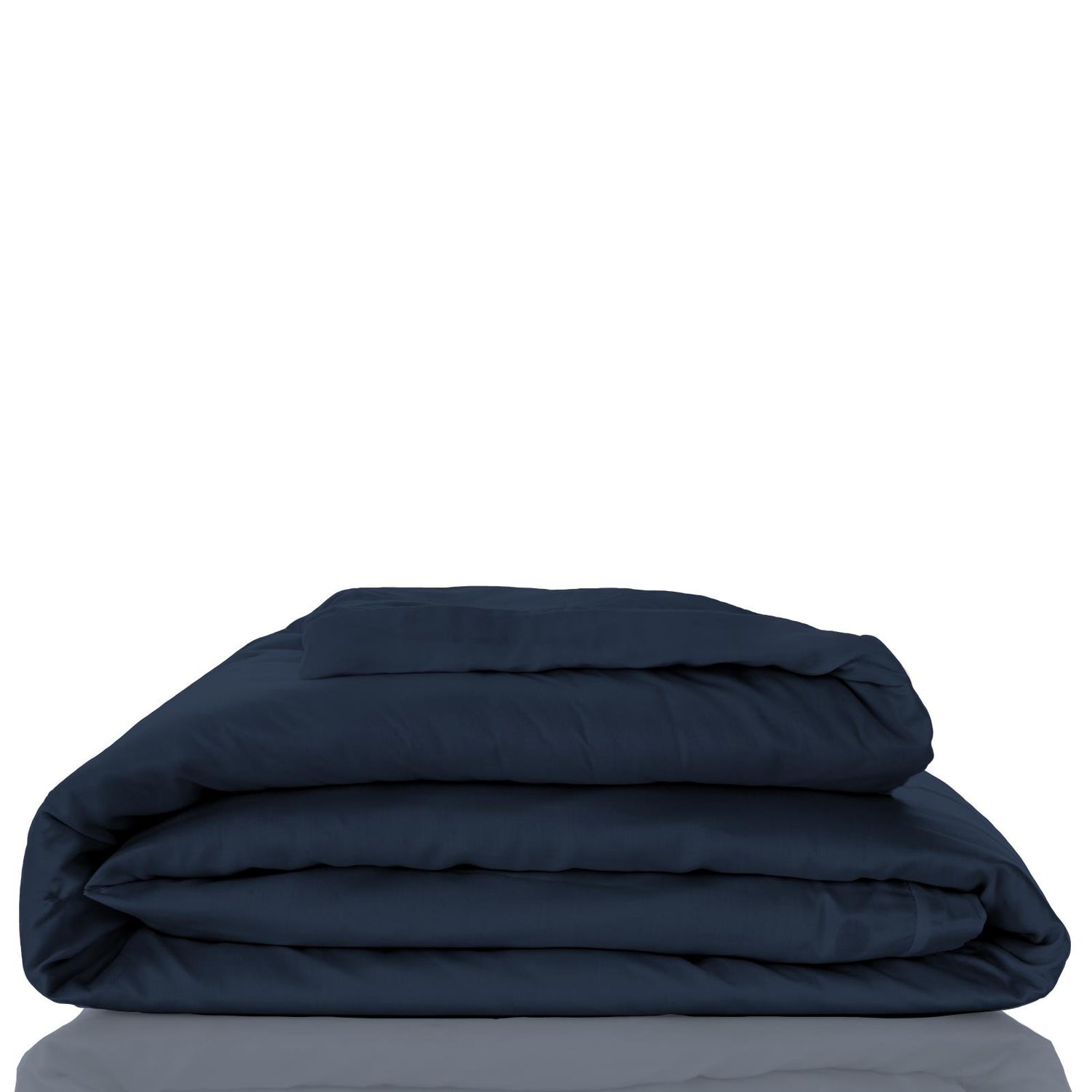 Woven Duvet Cover in Suede Blue