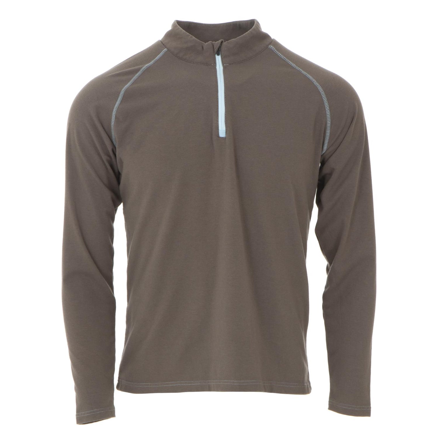 Men's Long Sleeve Luxe Jersey Sport Tee in Falcon with Pond