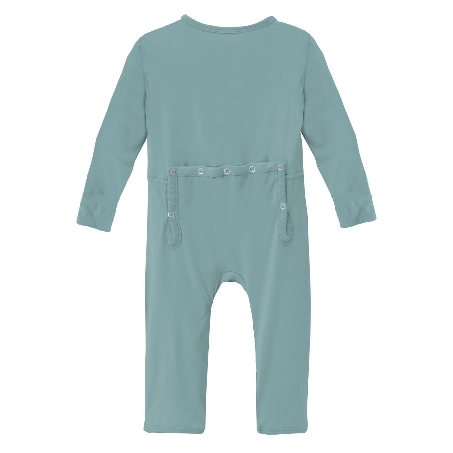 Coverall with Zipper in Jade