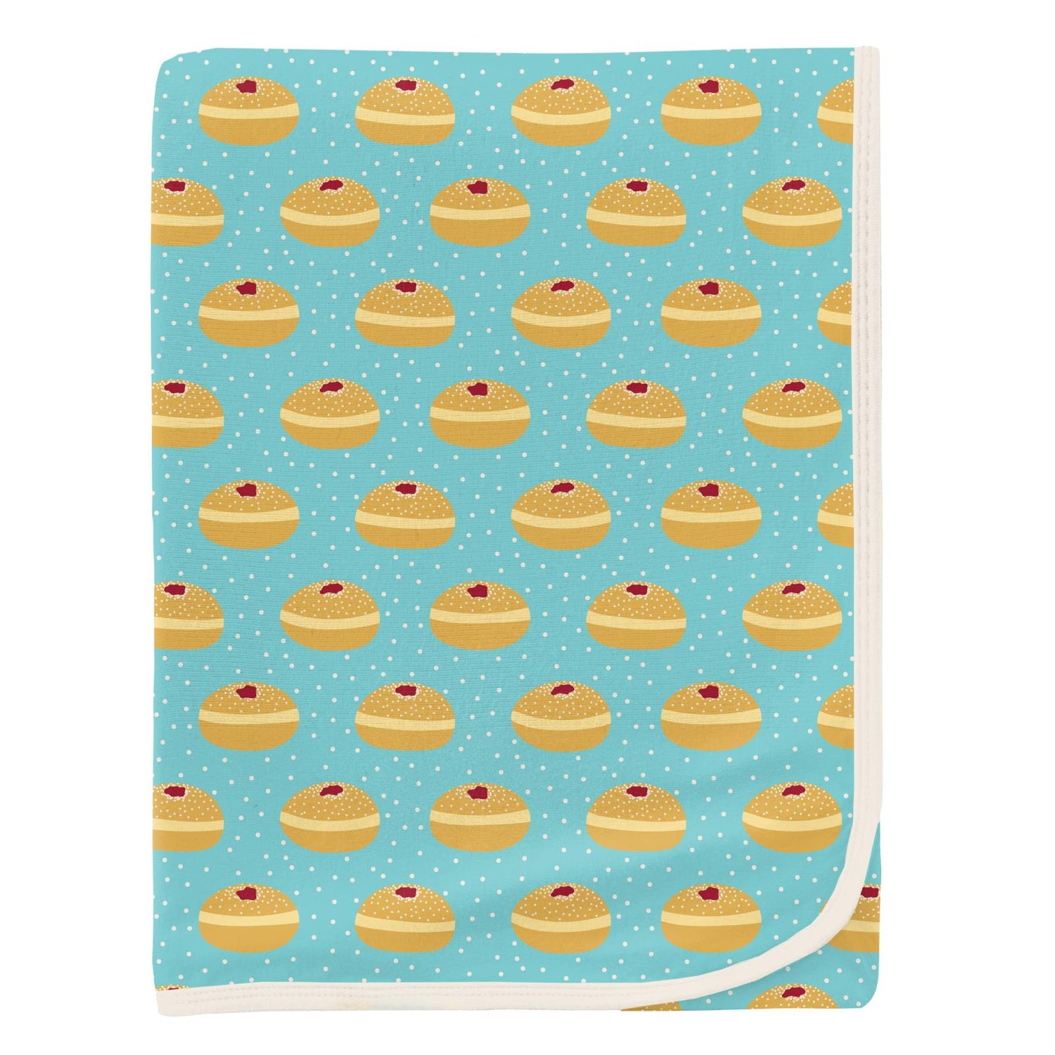 Print Swaddling Blanket in Iceberg Jelly Donuts