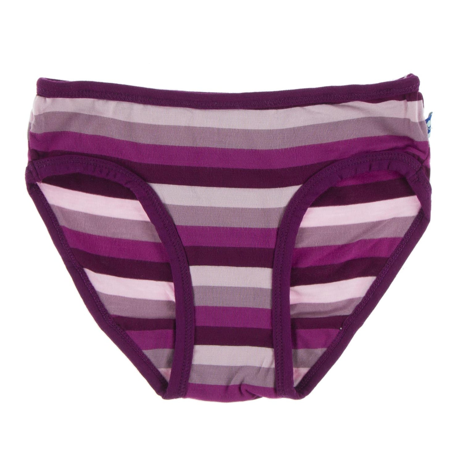 Print Underwear in Coral Stripe with Melody Trim