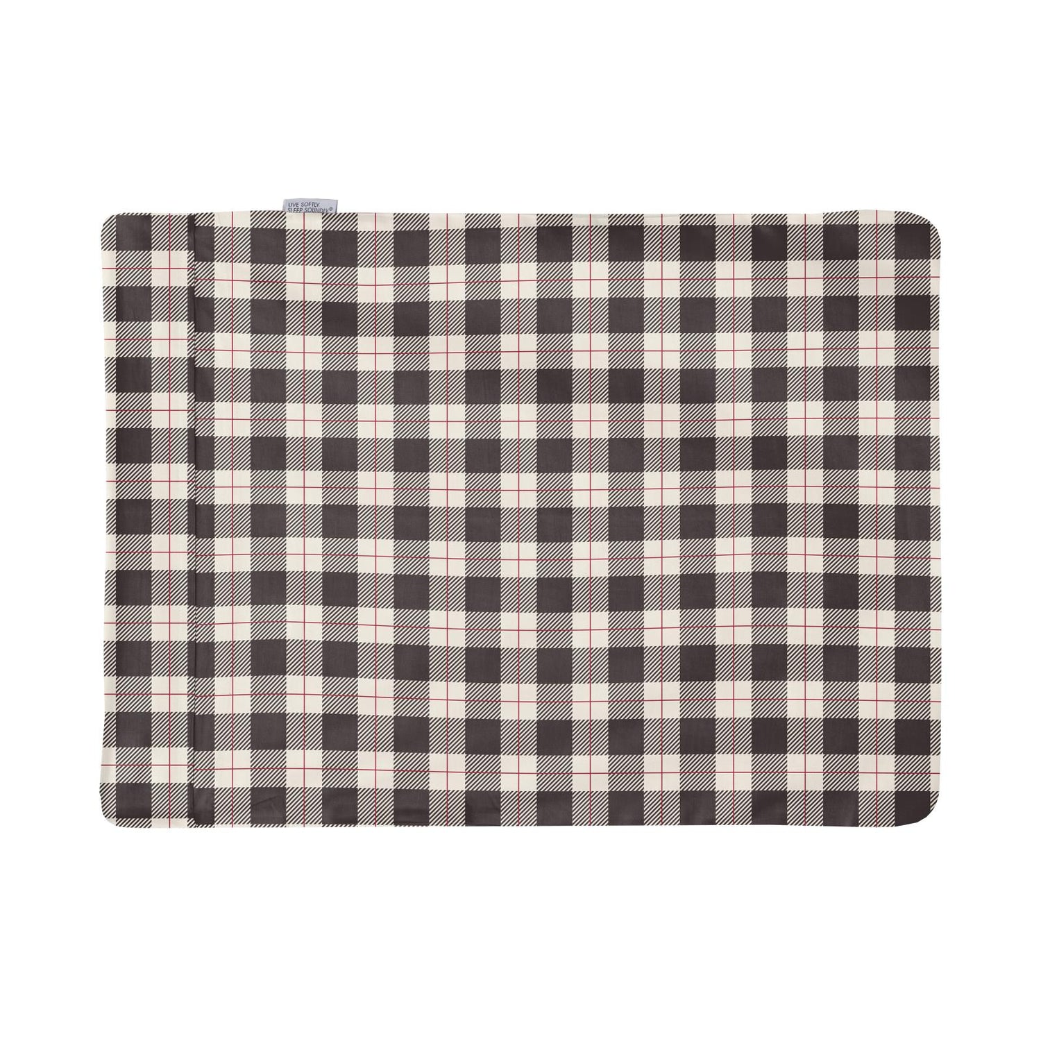 Print Woven Pillowcase in Midnight Holiday Plaid