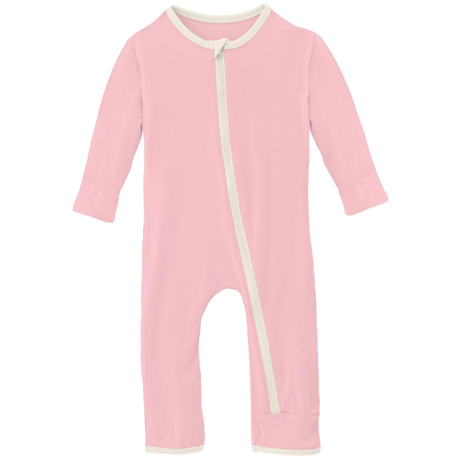 Applique Coverall with Zipper in Lotus Butterfly